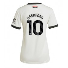 Manchester United Marcus Rashford #10 Tredjedrakt Kvinner 2024-25 Kortermet